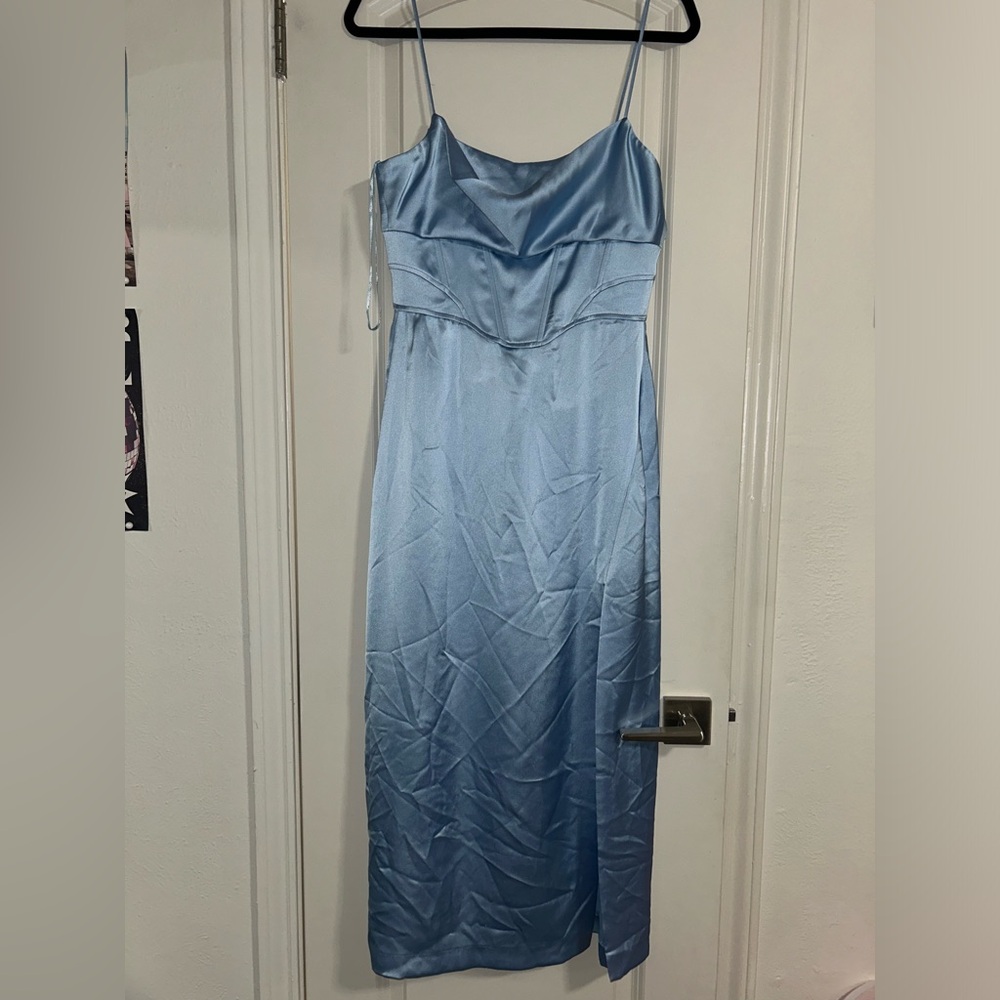 Blue Silk Zara Dress